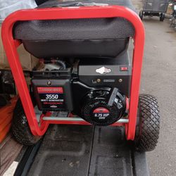 Troy-Bilt 3550 watt and its 5250 starting watts generator with 6.75 hp motor and handle to move it around and wheels used 3 times runs great 