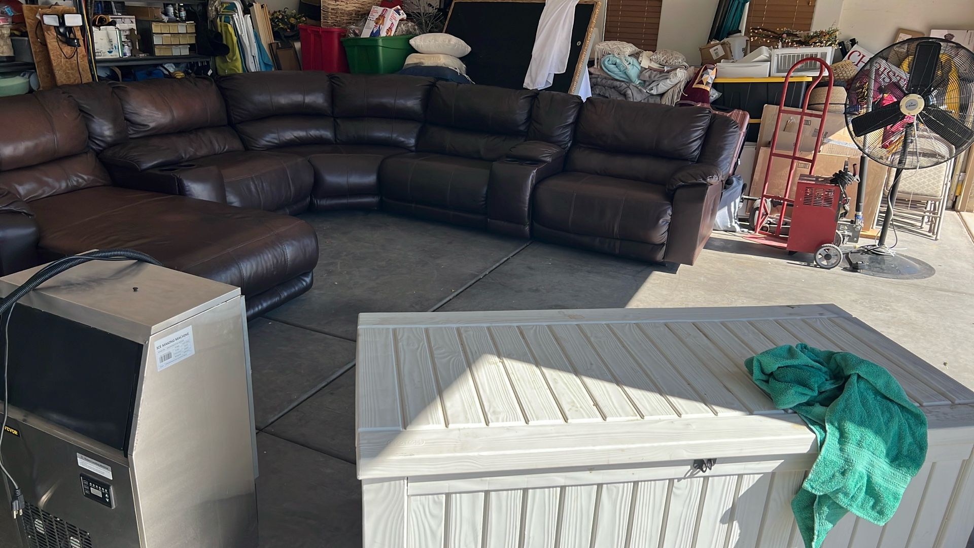 Large Leather Sectional Couch