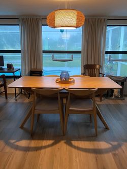 Dining room table and chairs