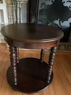 One Solid Wood End Table 