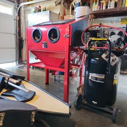  Air  Compressor  (Reciprocating) - Blasting Cabinet  W/ Vacuum 