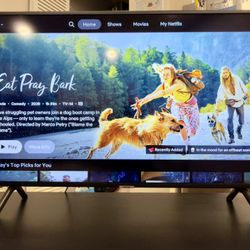 Samsung 7 Series(40”) TV size. 4K, Netflix, WiFi, Samsung 