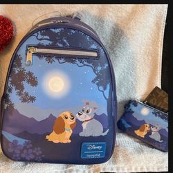 Disney/Loungefly LADY & THE TRAMP 🥰Precious-Mini Backpack Bundle 🎒 If Posted It’s Available ! PRICE IS FIRM ..