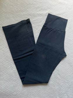 brandy melville dark grey flared leggings one size