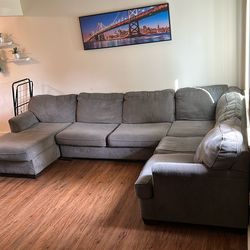 Gray Sectional couch