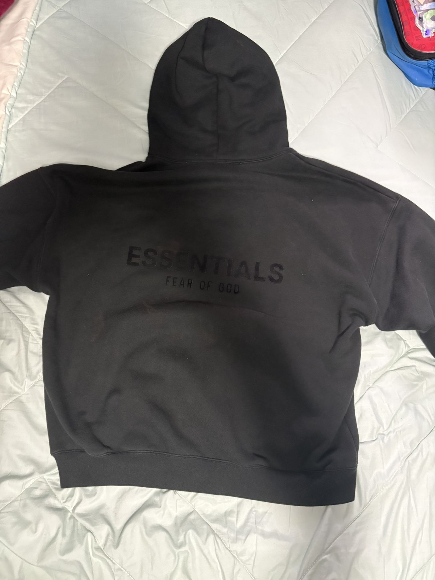 Black Essential Hoodie Size M