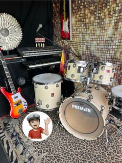 *RARE* Premier “GENISTA” Birch Drum Set Drums