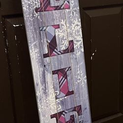 Wood Christmas Sign 
