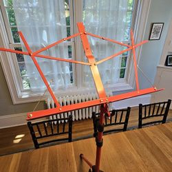 Red, Folding Sheet Music Stand 