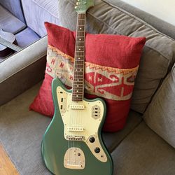 Fender Jaguar in Sherwood Green w/ Matching Headstock MIJ