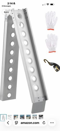 Motorcycle loading ramp 440 lbs