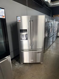 KITCHEN AID FRENCH DOOR STAINLESS STEEL REFRIGERATOR 😍