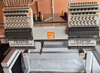 RICOMA Commercial Embroidery Machine - 2 Heads - 15 Needles