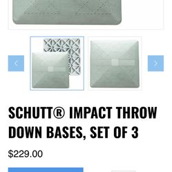Baseball- Set Of 3 Throw Down Bases 