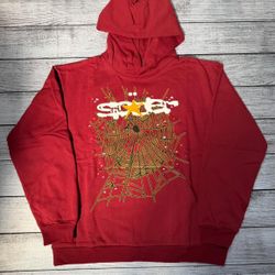 Sp5der Hoodie Red