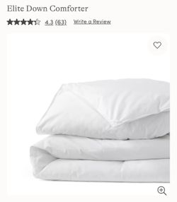 Lands End elite duck down comforter - queen