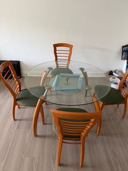 Dining table and chairs