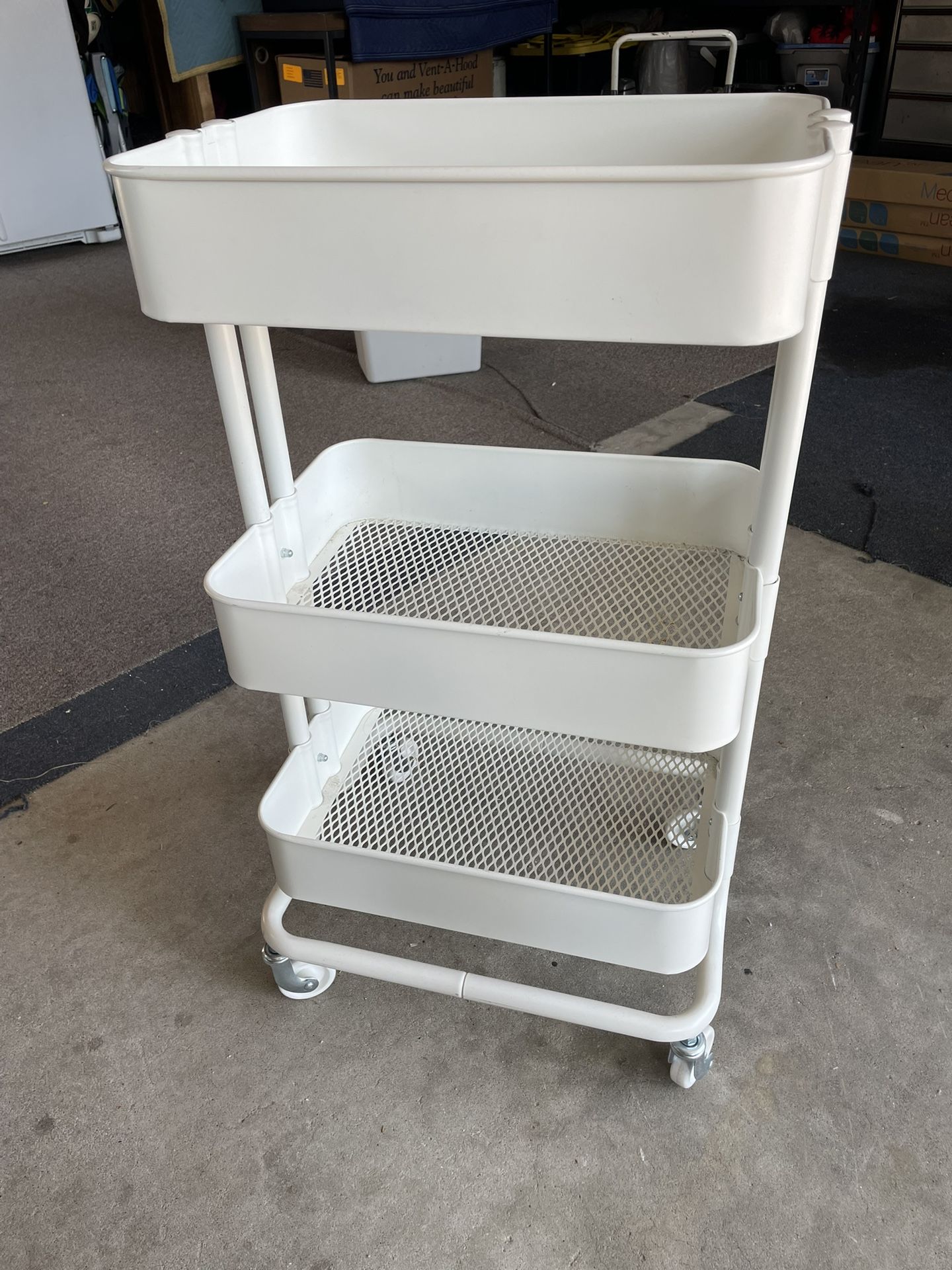IKEA 3 Tier White Storage Cart