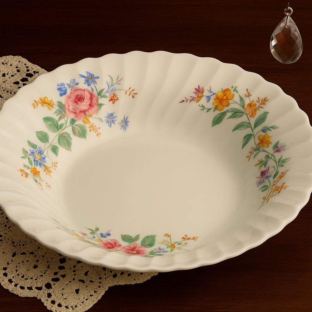 Royal Doulton England 1938 To 1959 Arcadia Bone China 2 Oval Serving Bowls, 10x7”
