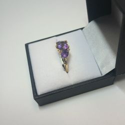 Heart Shaped Birthstone Ring