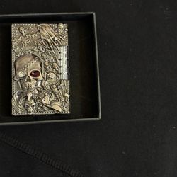 Skull Bling Metal Lighter 