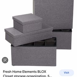 Storage Closet  Organizer Boxes Heavy Duty Cubby BLOX