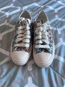 converse floral tapestry sneakers