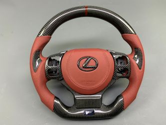 Real Carbon Fiber Lexus Steering Wheel IS GSF RC NX