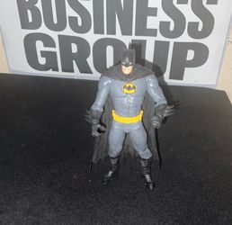 Batman DC McFarlane Vault Collection Batman Cool Gray Super Hero Suit with Cape excellent mint condition
