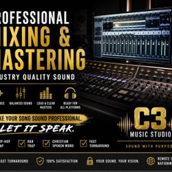 Professional Mixing and Mastering - C3 Music Studio