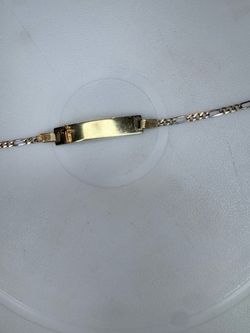 Solid gold kids bracelet