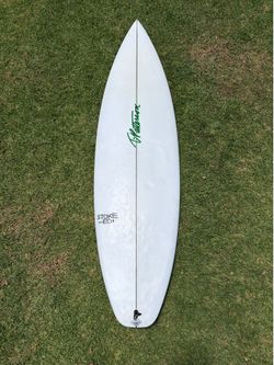 T Patterson stoke-ed surfboard