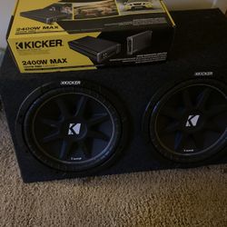12 Inch Kicker Comp 2400w  Kicker Amp 