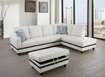 New Sectional + Ottoman
