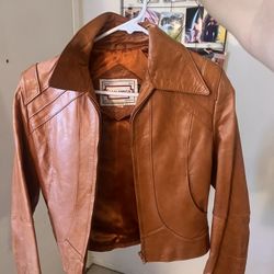 Vintage Brown Leather Casablanca Jacket 