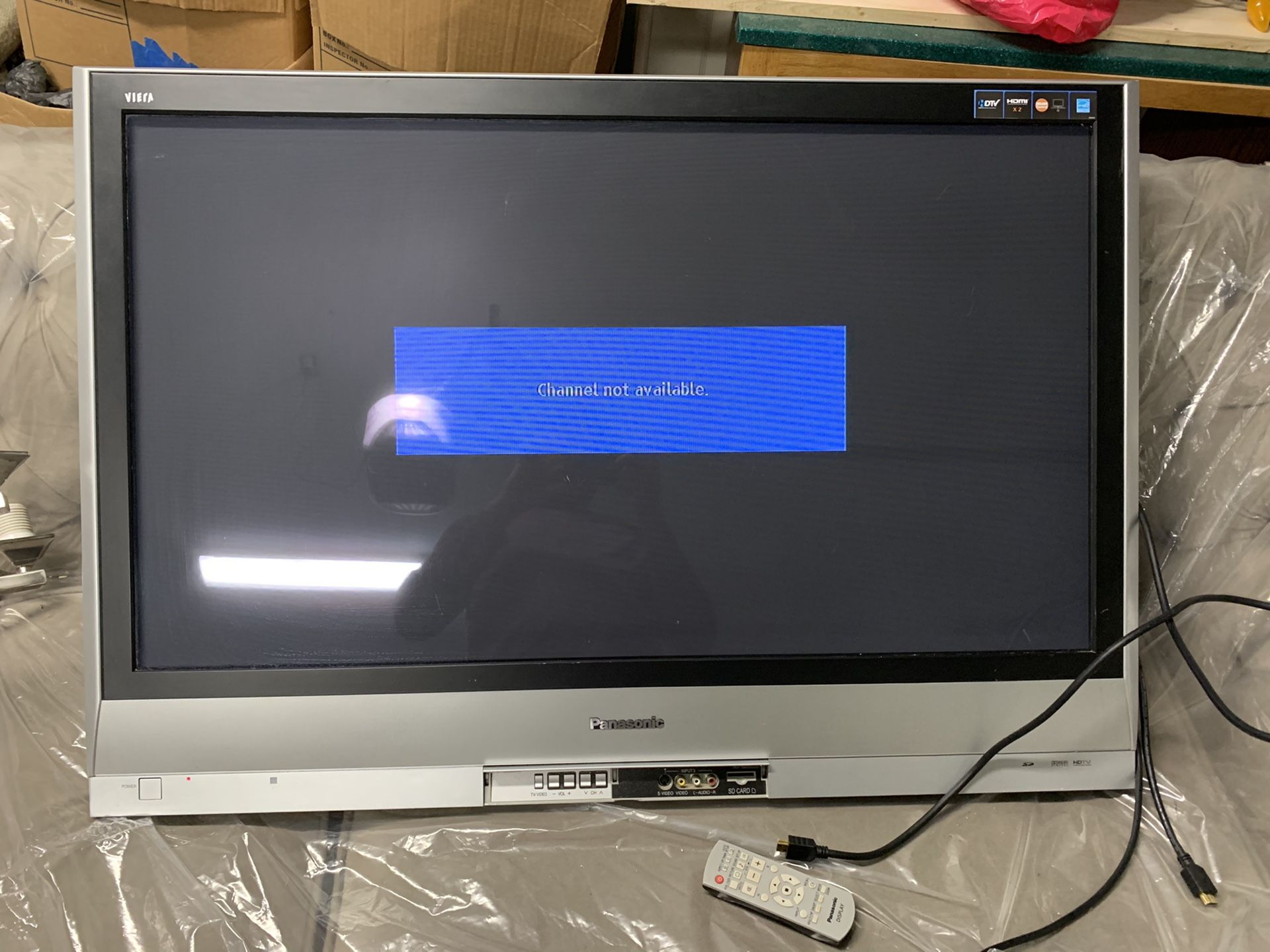 Free 42” Panasonic Plasma TV