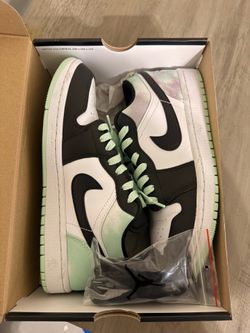 Jordan 1 Low White/Mint Foam-Black