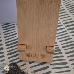 New Wireless Charger Charging Phone Stand Wood Bamboo 5W iPhone Samsung Galaxy Google Pixel Android Smartphone