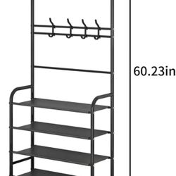 Entry Shoe And Coat Rack