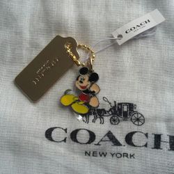Coach mickey mouse keychain deals