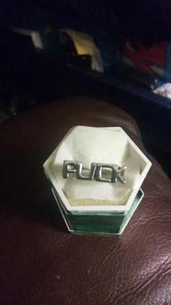 Silver (f ... ) Ring size 10