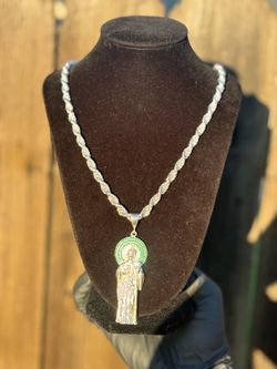9.25 Silver San Judas Rope Set