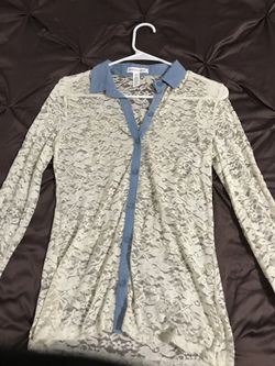 See through long sleeve shirt.