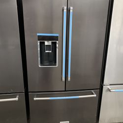 Kitchen Aid French Door In Black Stainless Counter Depth