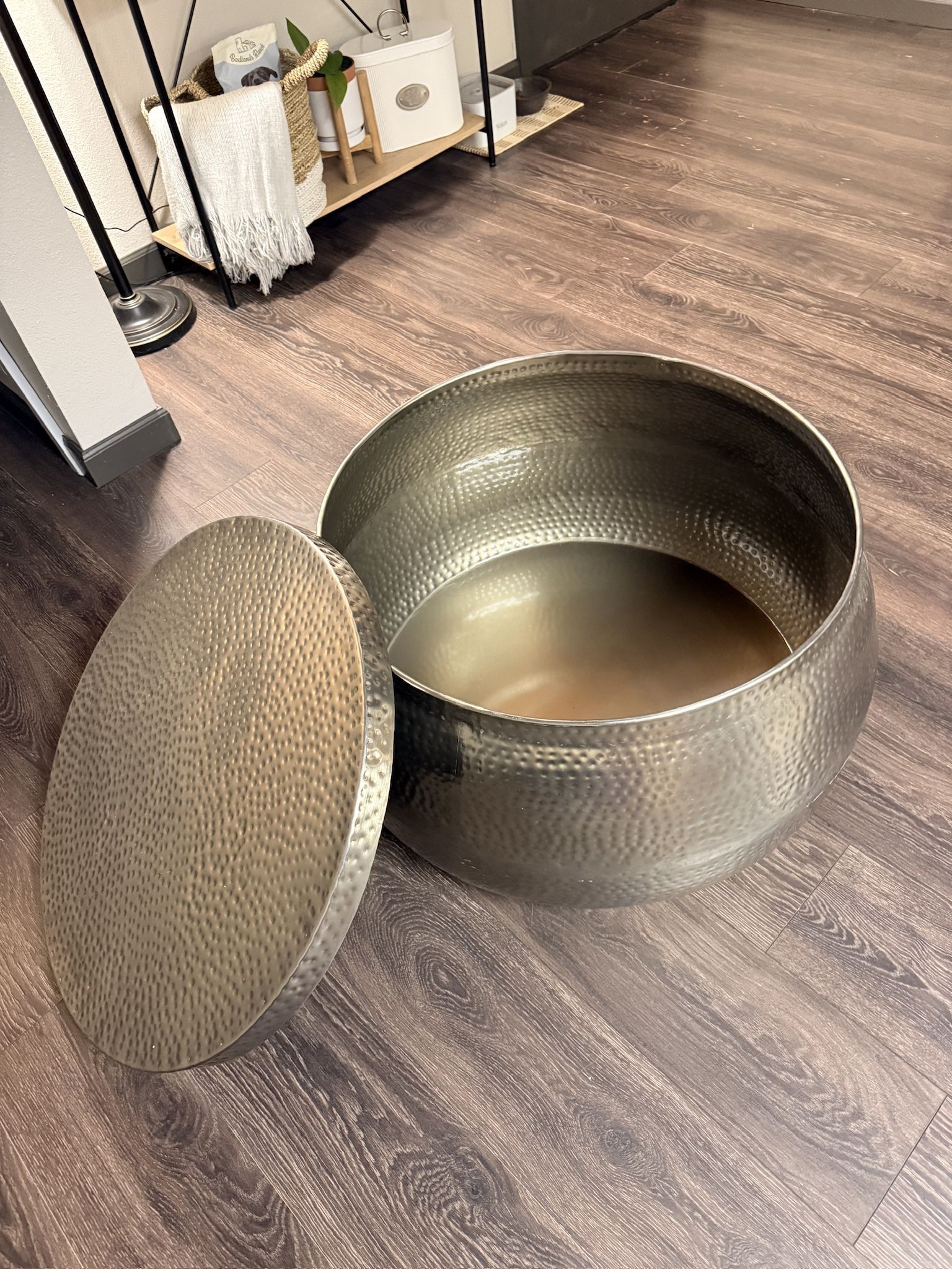 Metal Coffee Table Storage Container 