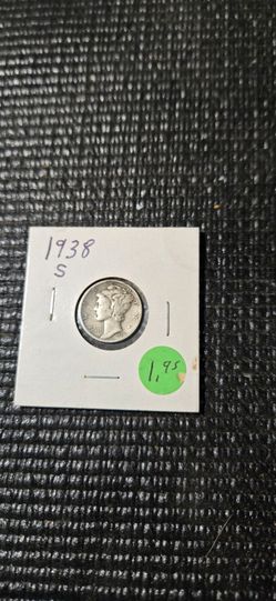 1938-S Mercury Silver Dime