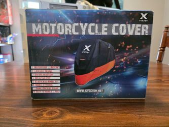 Motorcycle Cover XXL Black and Orange