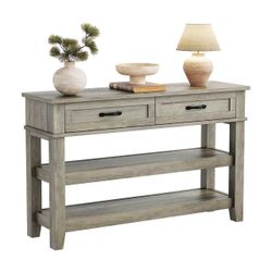 ❤️🔥 #B. Garvee 47.2" Console Table with 2 Drawers,
