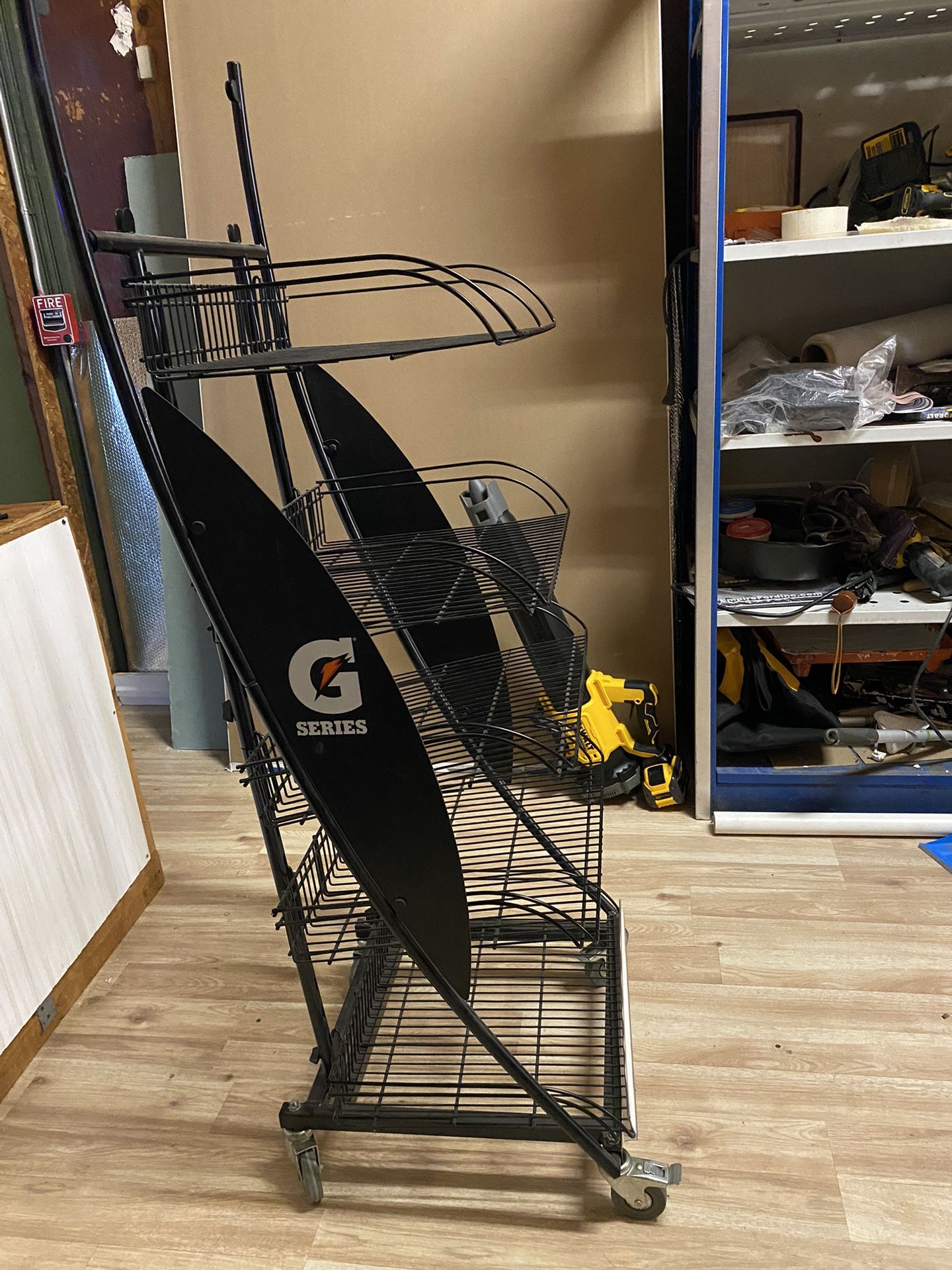 Retail Advertising Shelf Cart Vintage