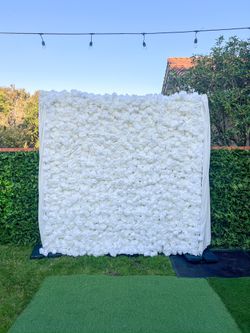 White 5D Flower Wall